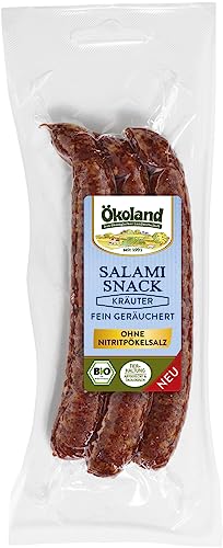 ÖKOLAND Salami-Snack Kräuter fein geräuchert (6 x 120 gr) von ÖKOLAND
