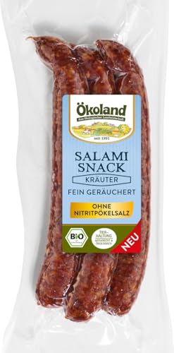 ÖKOLAND Salami-Snack Kräuter fein geräuchert (6 x 120 gr) von ÖKOLAND