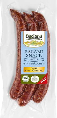 ÖKOLAND Salami-Snack Natur fein geräuchert (1 x 120 gr) von ÖKOLAND