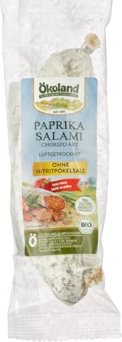 ÖKOLAND Bio Paprika Salami Chorizo Art luftgetrocknet (6 x 150 gr) von Ökoland