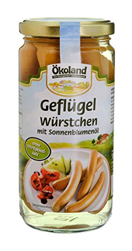 Geflügelwürstchen mit Sonnenblumenöl 1 x 380 gr von Ökoland