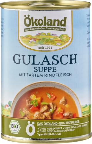 ÖKOLAND Bio Gulaschsuppe mit Rindfleisch (2 x 400 gr) von ÖKOLAND