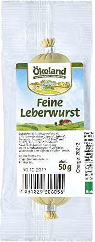ÖKOLAND Feine Leberwurst, frisch (6 x 50 gr) von ÖKOLAND