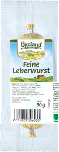 Feine Leberwurst, frisch 6 x 50 gr von Ökoland