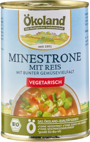 ÖKOLAND Bio Minestrone mit Reis (2 x 400 gr) von ÖKOLAND