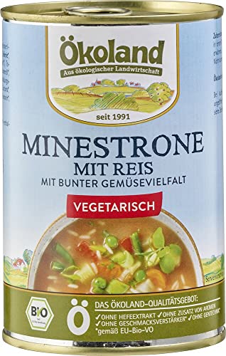 ÖKOLAND Bio Minestrone mit Reis vegetarisch (6 x 400 gr) von Ökoland