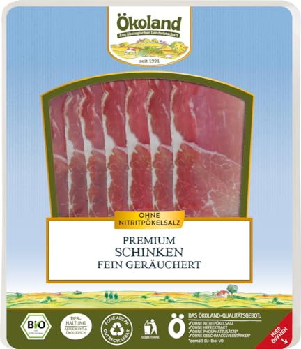 Premium Schinken fein geräuchert 6 x 80 gr von Ökoland