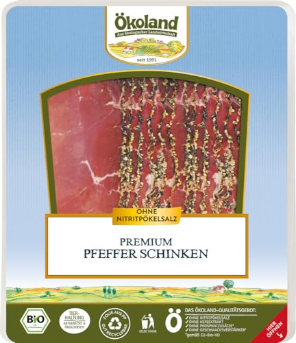 Premium Pfefferschinken luftgetrocknet 6 x 70 gr von Ökoland