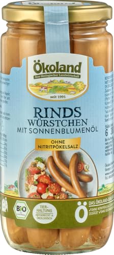 ÖKOLAND Bio Rindswürstchen mit Sonnenblumenöl (2 x 380 gr) von ÖKOLAND