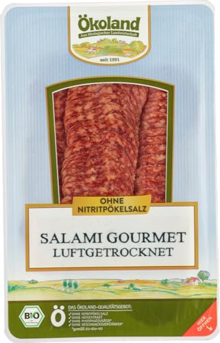 ÖKOLAND Bio Salami Gourmet luftgetrocknet (6 x 80 gr) von Ökoland