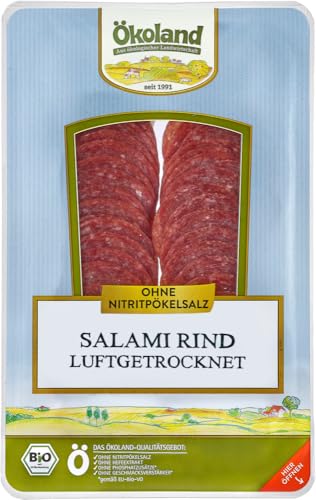 ÖKOLAND Bio Salami Rind luftgetrocknet (6 x 80 gr) von Ökoland