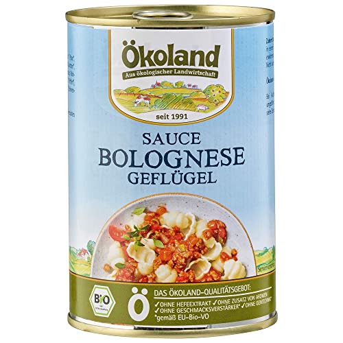 Ökoland Sauce Bolognese mit Geflügel (400 g) - Bio von Ökoland