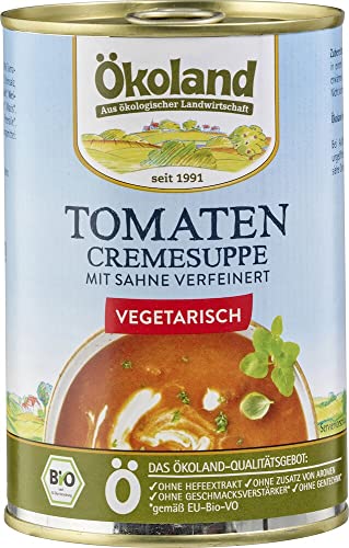 ÖKOLAND Bio Tomaten-Cremesuppe vegetarisch (6 x 400 gr) von Ökoland