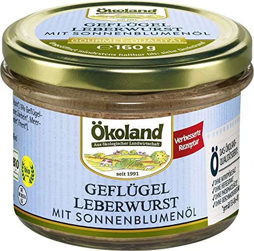 Geflügel-Leberwurst mit Sonnenblumenöl 1 x 160 gr von Ökoland
