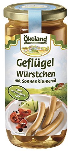 Ökoland Geflügelwürstchen, 3er Pack (3 x 180 g) von Ökoland