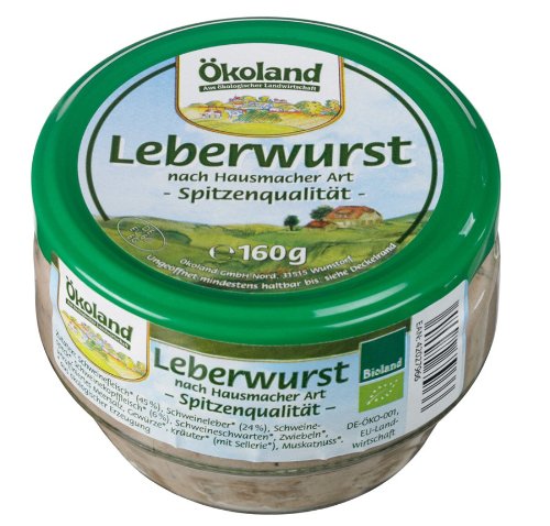 Ökoland Leberwurst, 6er Pack (6 x 160 g) von Ökoland