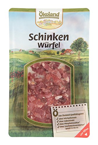 Ökoland Premium-Schinkenwürfel, luftgetrocknet & geräuchert inkl. Kühlverpackung (80 g) - Bio von Ökoland