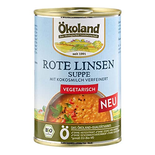 Ökoland Rote Linsensuppe mit Kokosmilch (400 g) - Bio von Ökoland