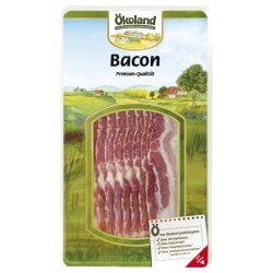 Premium-Bacon, geräuchert, geschnitten von Ökoland