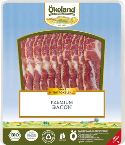 Premium Bacon fein geräuchert 18 x 80 gr Premium Bacon fein geräuchert 18 x 80 gr von Ökoland