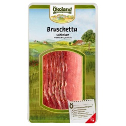 Premium-Bruschetta-Schinken, luftgetrocknet, geschnitten von Ökoland