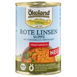 Rote Linsensuppe mit Kokosmilch von Ökoland