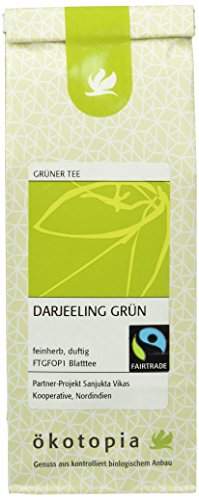 Ökotopia Darjeeling Grün, 5er Pack (5 x 75 g) von Ökotopia