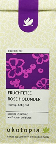 Ökotopia Früchtetee Rose Holunder, 5er Pack (5 x 100 g) von Ökotopia