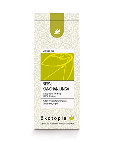 Ökotopia Grüner Tee Nepal Kanchanjunga, 5er Pack (5 x 75 g) von Ökotopia