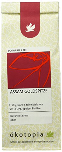 Ökotopia Schwarzer Tee Assam Goldspitze, 5er Pack (5 x 75 g) von Ökotopia
