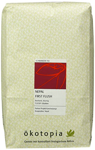 Ökotopia Schwarzer Tee Nepal First Flush, 1er Pack (1 x 1000 g) von Ökotopia