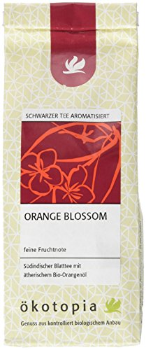 Ökotopia Schwarzer Tee aromatisiert Orange Blossom, 5er Pack (5 x 100 g) von Ökotopia