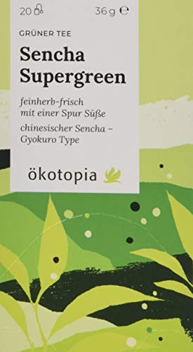 Ökotopia Sencha Supergreen, 8er Pack (8 x 40 g) von Ökotopia