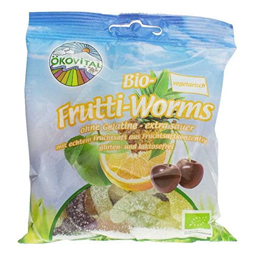 Georg Rösner Fruchtgummi "Frutti-Worms", vegan (80 g) - Bio von Ökovital