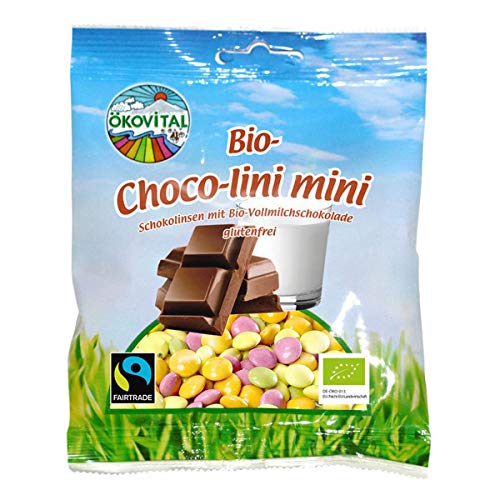 Ökovital - bio-Choco-lini mini bio-Schokolinsen - 100 g - 12er Pack von Ökovital