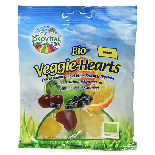 ökovital Bio-Fruchtgummi Veggie-Hearts, 100g ökovital Bio-Fruchtgummi Veggie-Hearts, 100g von Ökovital
