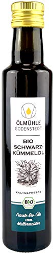 Bio Schwarzkümmelöl | 1. Kaltpressung | gefiltert | 500ml | mit Öko-Strom in Deutschland hergestellt, direkt aus der Ölmühle Godenstedt von Ölmühle Godenstedt