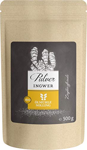 ÖLMÜHLE SOLLING - BIO Ingwerpulver | Ingwerpulver aus kontrolliert biologischem Anbau in Indien. Schonend getrocknet & fein vermahlen. Naturrein, vegan & laktosefrei. | Inhalt: 500 g ÖLMÜHLE SOLLING - BIO Ingwerpulver | Ingwerpulver aus kontrolliert biologischem Anbau in Indien. Schonend getrocknet & fein vermahlen. Naturrein, vegan & laktosefrei. | Inhalt: 500 g von Ölmühle Solling