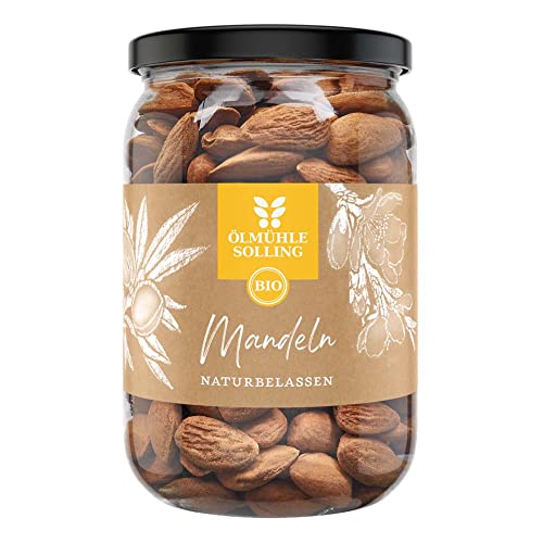 ÖLMÜHLE SOLLING Bio Mandeln, naturbelassen, 350g (12er Pack) von Ölmühle Solling