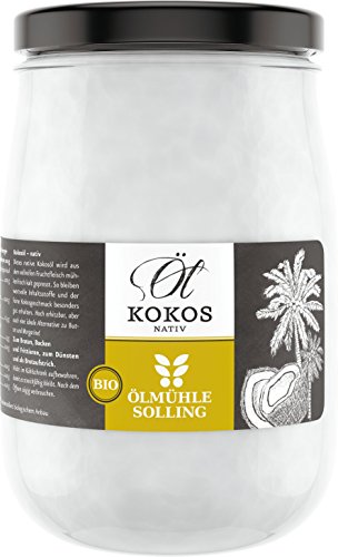 Ölmühle Solling BIO - Kokosöl nativ - 1. Kaltpressung Glas, 1000 ml von Ölmühle Solling