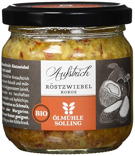 Ölmühle Solling Bio Aufstrich Röstzwiebel-Kokos, 1er Pack (1 x 150 g) von Ölmühle Solling