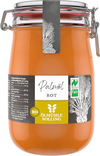 Ölmühle Solling Bio Palmöl im Bügelglas, 1000 ml Ölmühle Solling Bio Palmöl im Bügelglas, 1000 ml von Ölmühle Solling