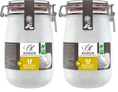 Ölmühle Solling Kokosöl - Bio & Naturland & Fair - im Bügel-Glas 2x1000ml Set Ölmühle Solling Kokosöl - Bio & Naturland & Fair - im Bügel-Glas 2x1000ml Set von Ölmühle Solling