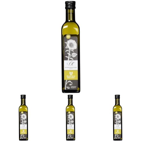 Ölmühle Solling SonnenblumenÖl 500ml - Naturland Bio (Packung mit 4) von Ölmühle Solling