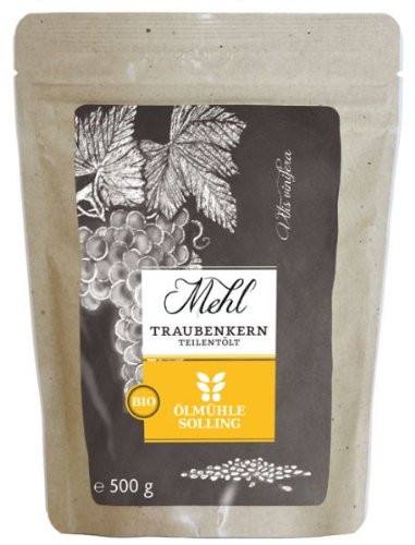 Ölmühle Solling Traubenkernmehl feingemahlen 500g Naturland Bio Ölmühle Solling Traubenkernmehl feingemahlen 500g Naturland Bio von Ölmühle Solling