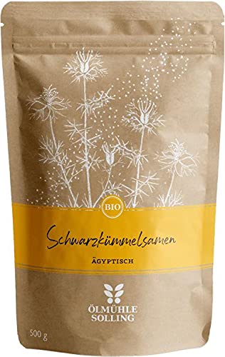 Ölmühle Solling ägyptische Schwarzkümmelsamen (ganz) nigella sativa - 500g - BIO von Ölmühle Solling