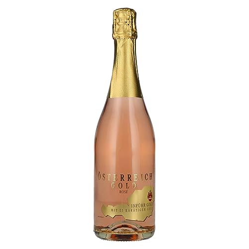 Österreich Gold Rosé - mit 23 Karat Blattgold (1 x 0.75 l) von Österreich Gold