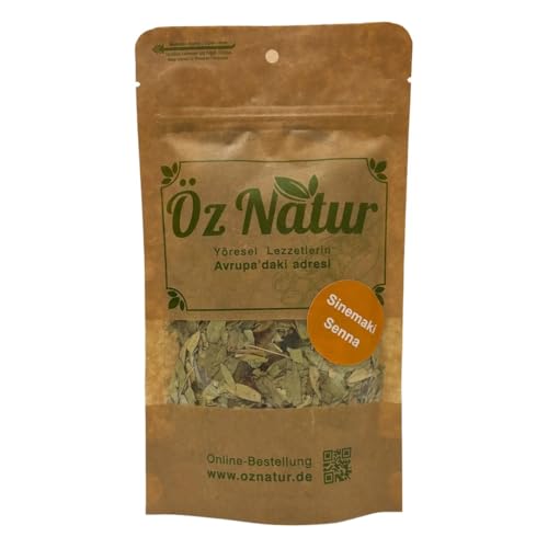 Öz Natur | Alexandrinische Sennesblätter 50g – Ganze getrocknete Blätter – Naturrein & ohne Zusätze – Ideal für Kräutertee Öz Natur | Alexandrinische Sennesblätter 50g – Ganze getrocknete Blätter – Naturrein & ohne Zusätze – Ideal für Kräutertee von Öz Natur