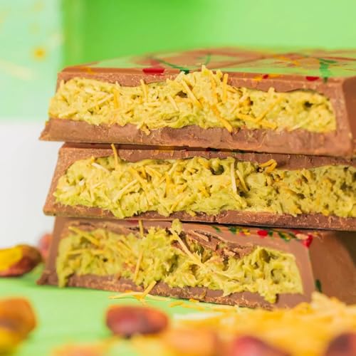 Premium Dubai Schokolade mit Pistazien und Kadayif 200g Premium Dubai Schokolade mit Pistazien und Kadayif 200g von Öz Natur