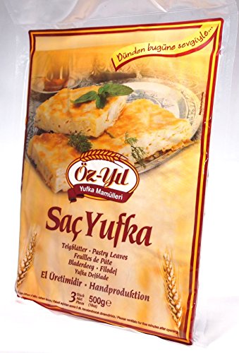 2 x 500g Feiner Blätterteig mittelfein - Filoteig - Sac Yufka für Börekgerichte 2 x 500g Feiner Blätterteig mittelfein - Filoteig - Sac Yufka für Börekgerichte von Öz-Yil Yufka